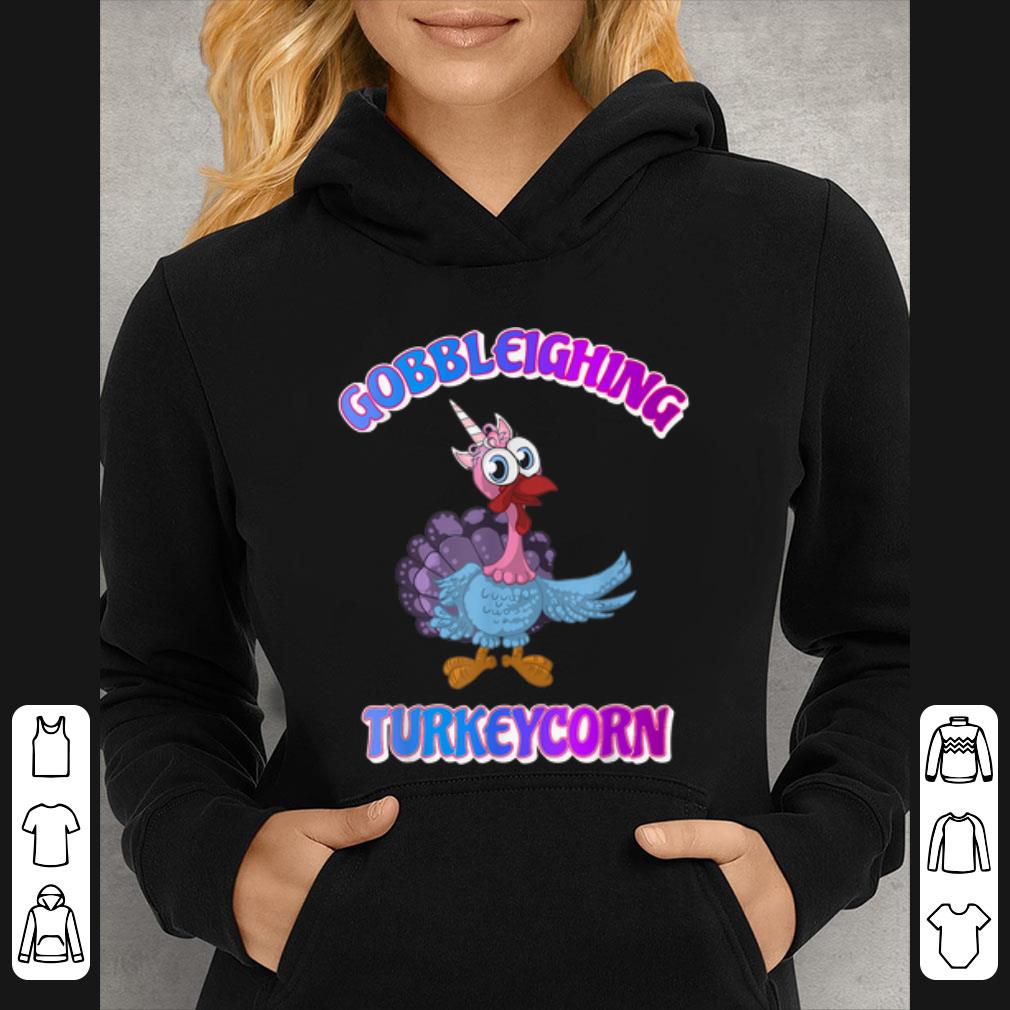 Beautiful Turkey Unicorn Gobbleighing Turkeycorn Thanksgiving Day shirt