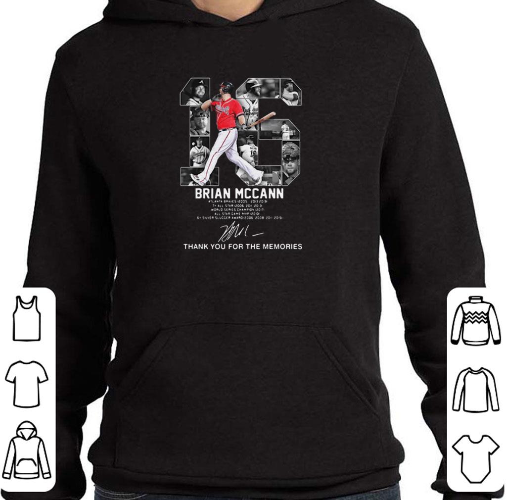Funny 16 Brian Mccann Atlanta Braves signature thank you for the memories shirt 7 Funny 16 Brian Mccann Atlanta Braves signature thank you for the memories shirt