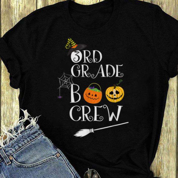 Funny Halloween 3rd Grade Boo Crew Teacher Student Costume shirt