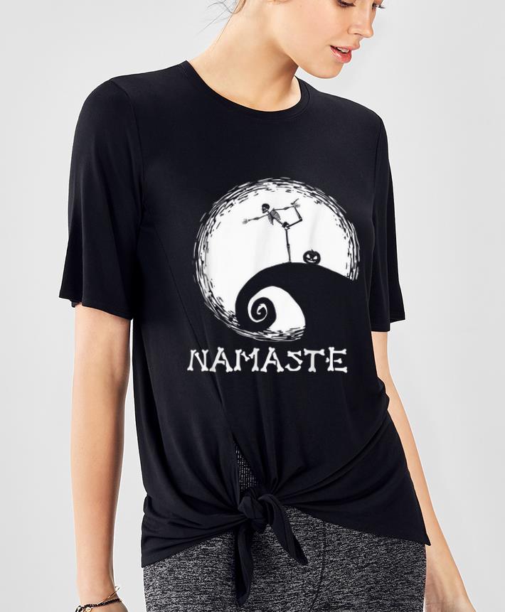Funny Namaste Skeleton Yoga The Nightmare Before Christmas Halloween shirt
