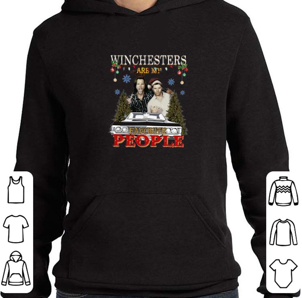 Funny Supernatural Winchesters are my favorite people Christmas shirt