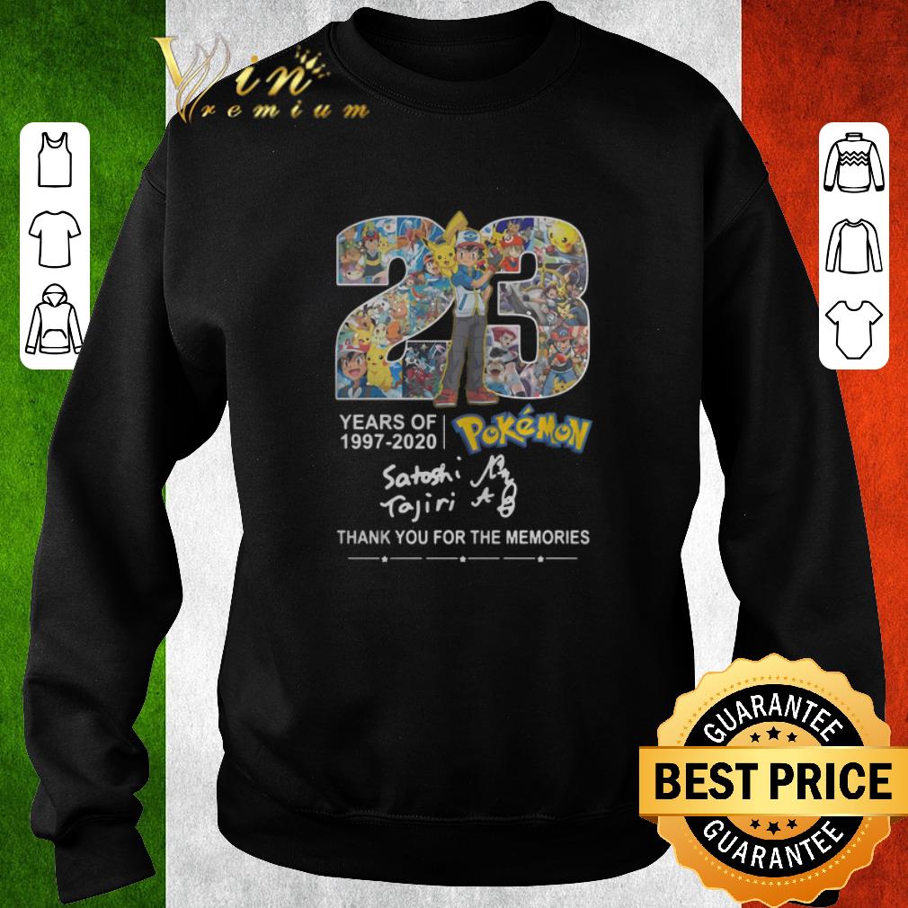 Hot 23 years of Pokemon 1997-2020 thank you for the memories shirt