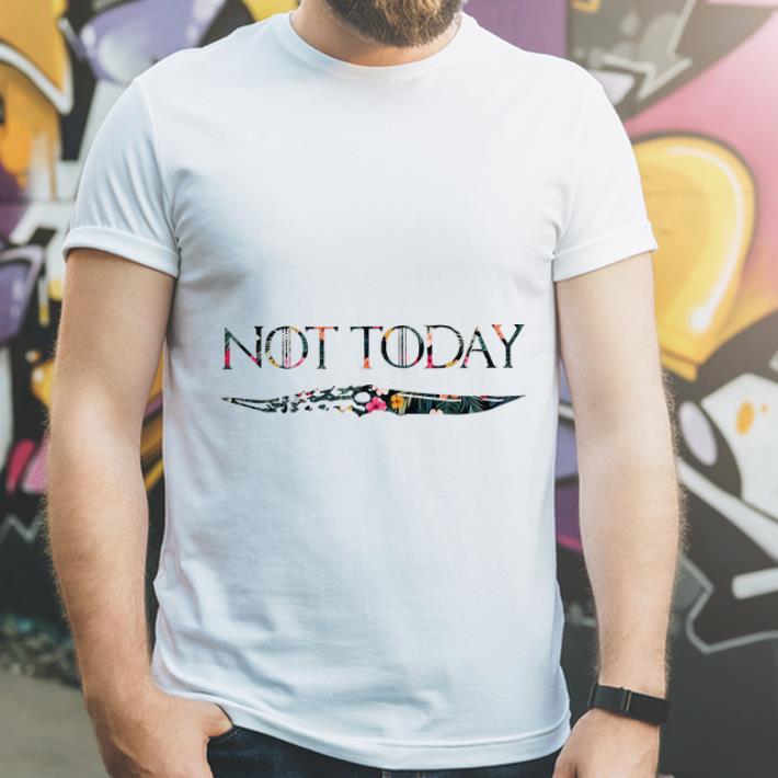 Hot Floral Not Today Arya Stark Game Of Thrones shirt