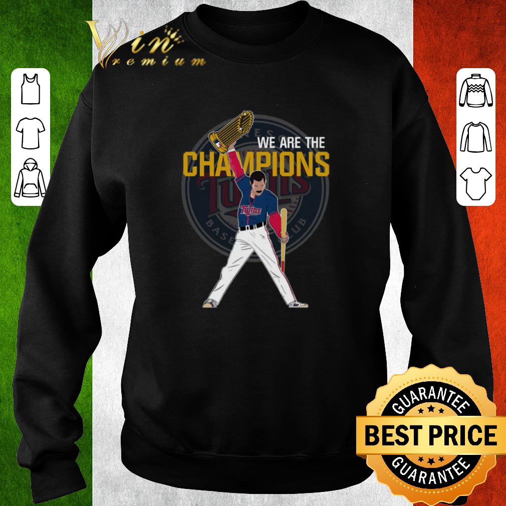 Hot Freddie Mercury we are the champions Minnesota Twins shirt