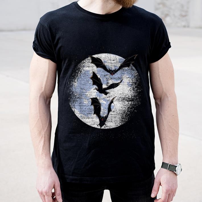 Hot Halloween Gift Idea Moonlight Vampire Bat shirt