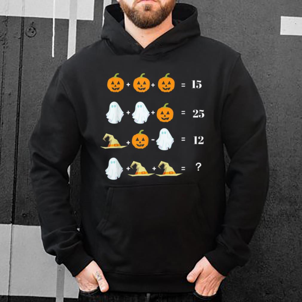 Hot Halloween Math Equations Boo Pumpkin Witch shirt