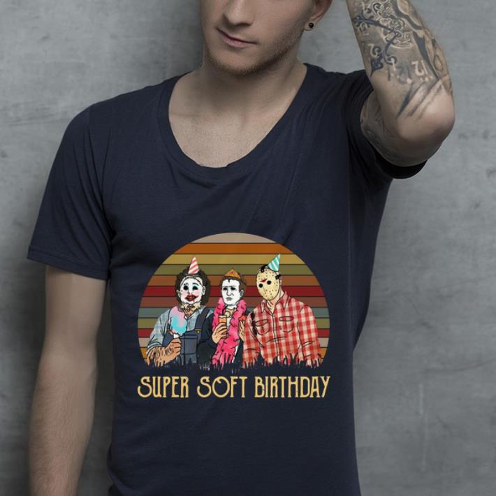Hot Horror Movie Characters Super Soft Birthday Vintage shirt