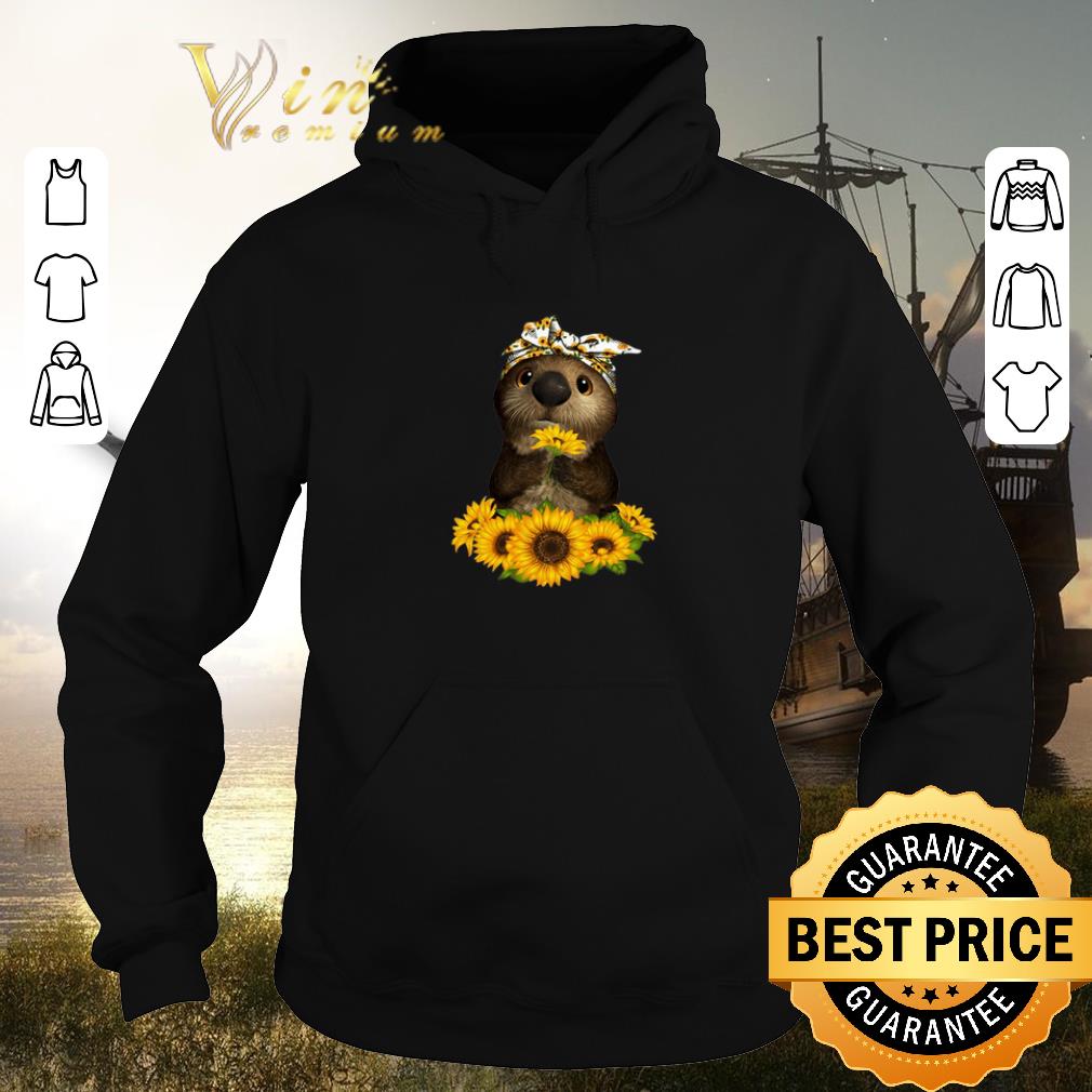 Hot Otter sunflowers shirt sweater 2019