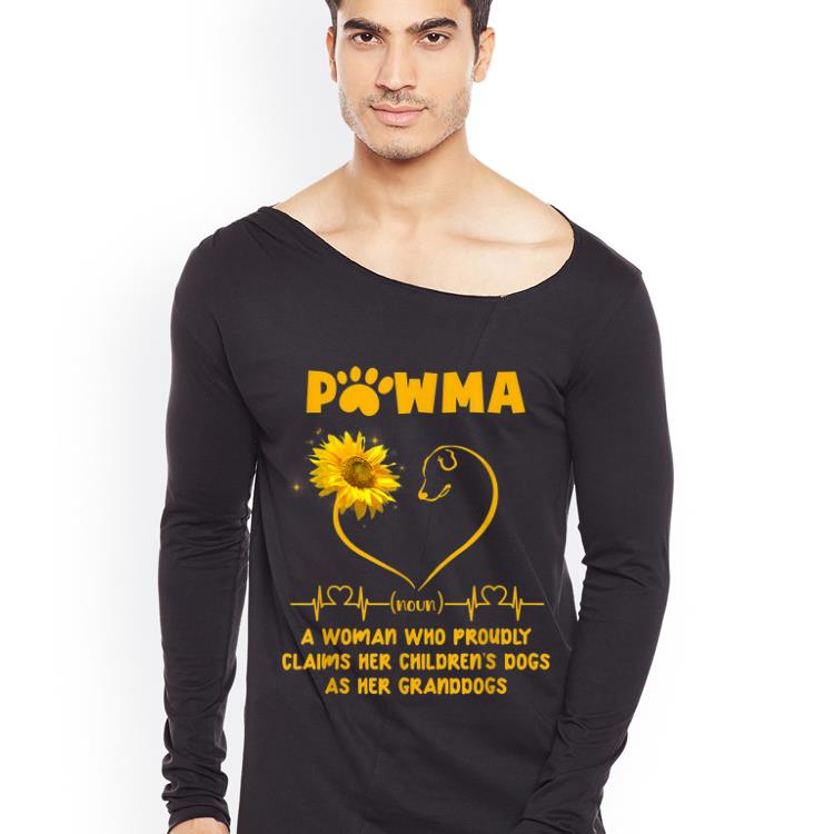 Hot PAWMA A Woman Who Proudly Claims Her Children's Dogs Sunflower shirt