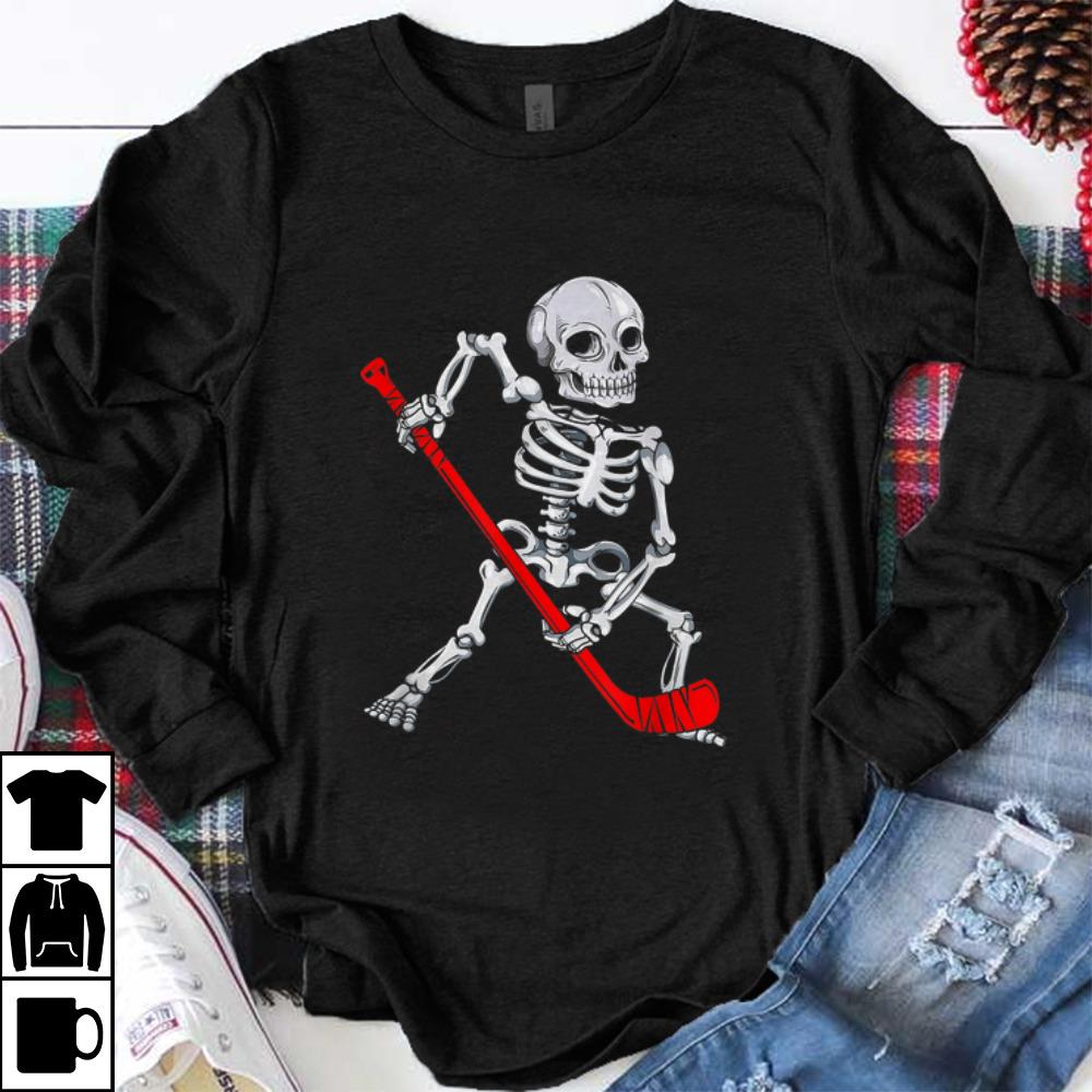 Hot Skeleton Hockey Halloween shirt