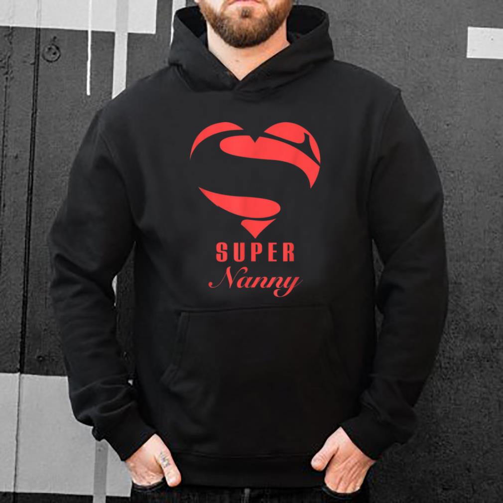 Hot Super Nanny Superhero Gift Family Christmas Costume shirt