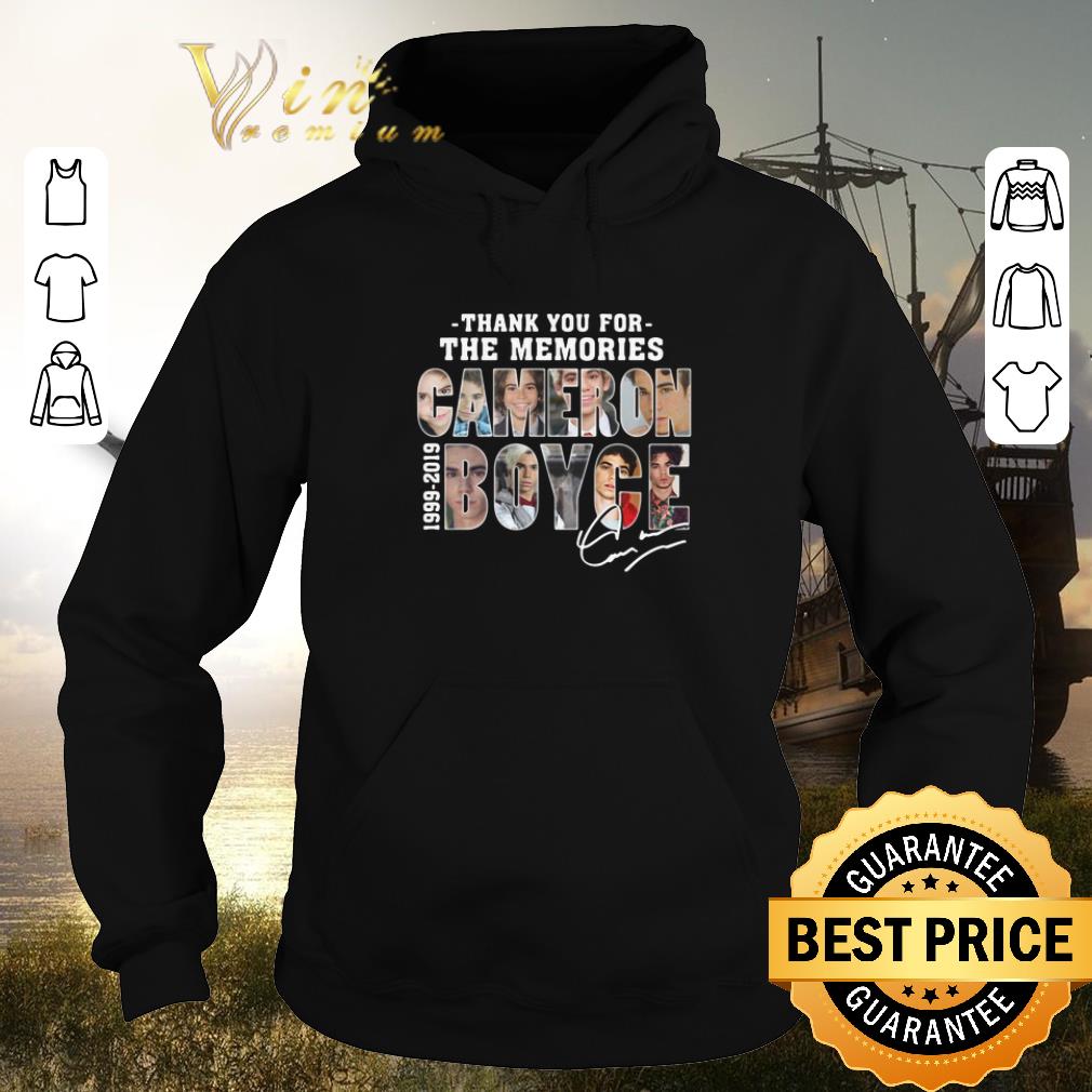 Hot Thank you for the memories Cameron Boyce 1999-2019 signature shirt sweater 2019 5 Hot Thank you for the memories Cameron Boyce 1999-2019 signature shirt sweater 2019