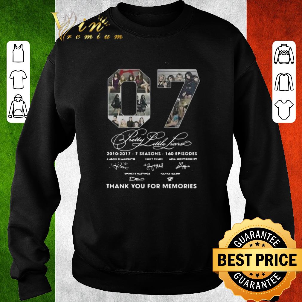 Nice 07 Pretty Little Liars 2010-2017 7 season Thank You For Memories shirt 7 Nice 07 Pretty Little Liars 2010-2017 7 season Thank You For Memories shirt