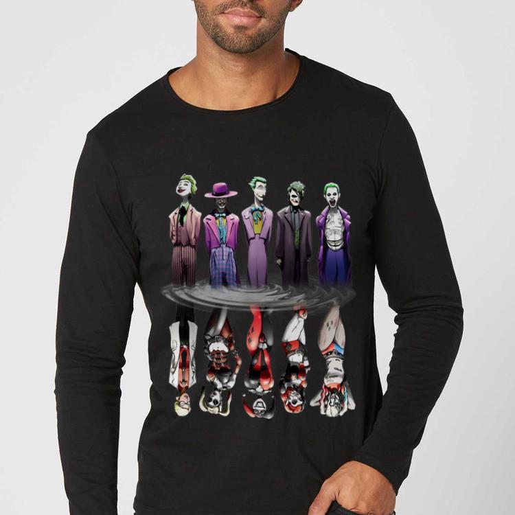 Nice Joker And Harley Quinn Reflection Mirror Water shirt