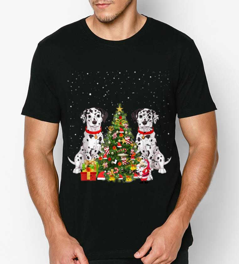 Nice Merry Christmas Dalmatian Christmas Tree shirt