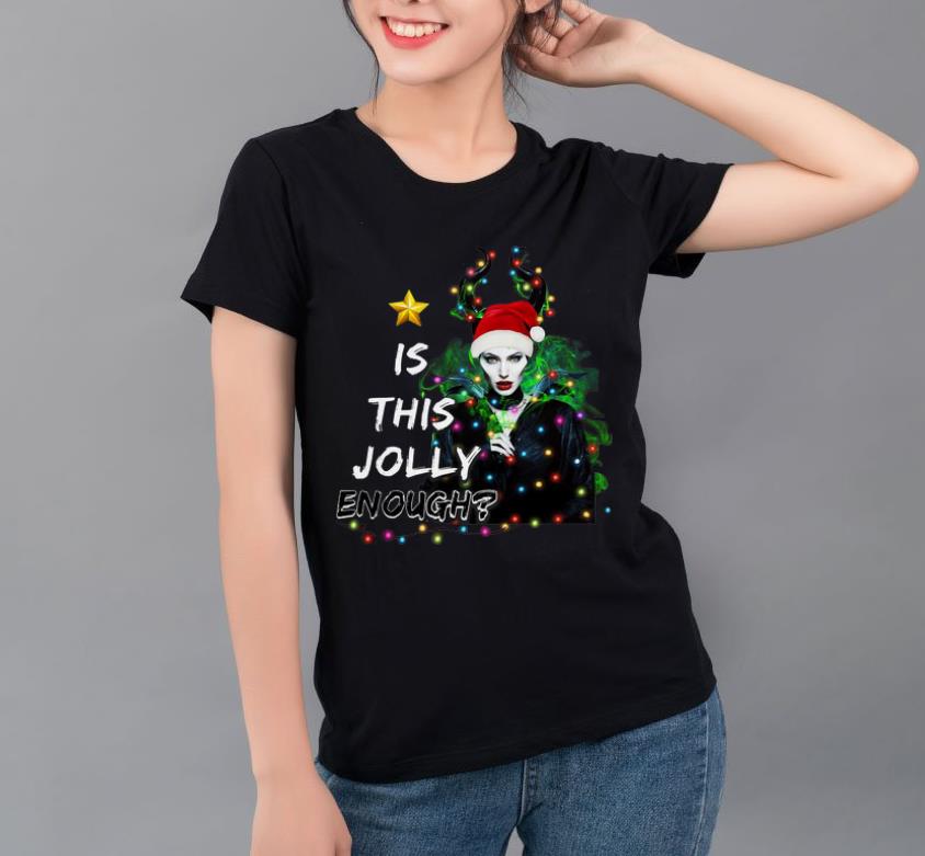 Nice Santa Maleficent Is This Jolly Enough Christmas shirt