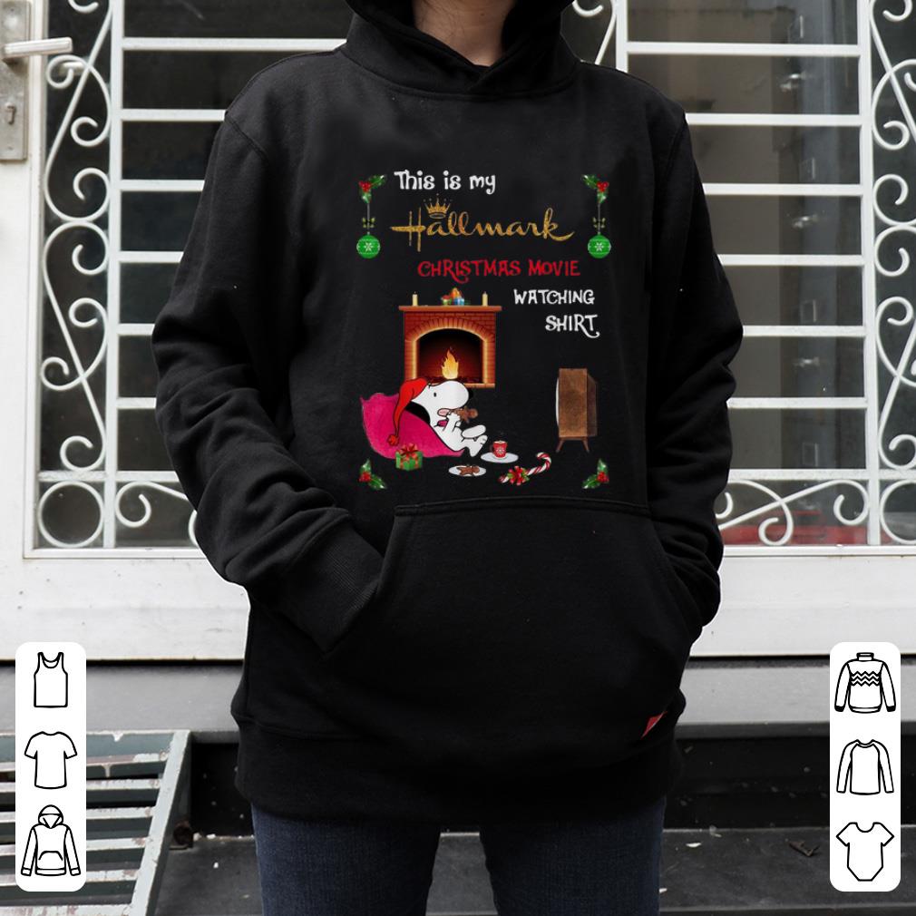 Nice Snoopy This Is My Hallmark Christmas Movie Watching shirt