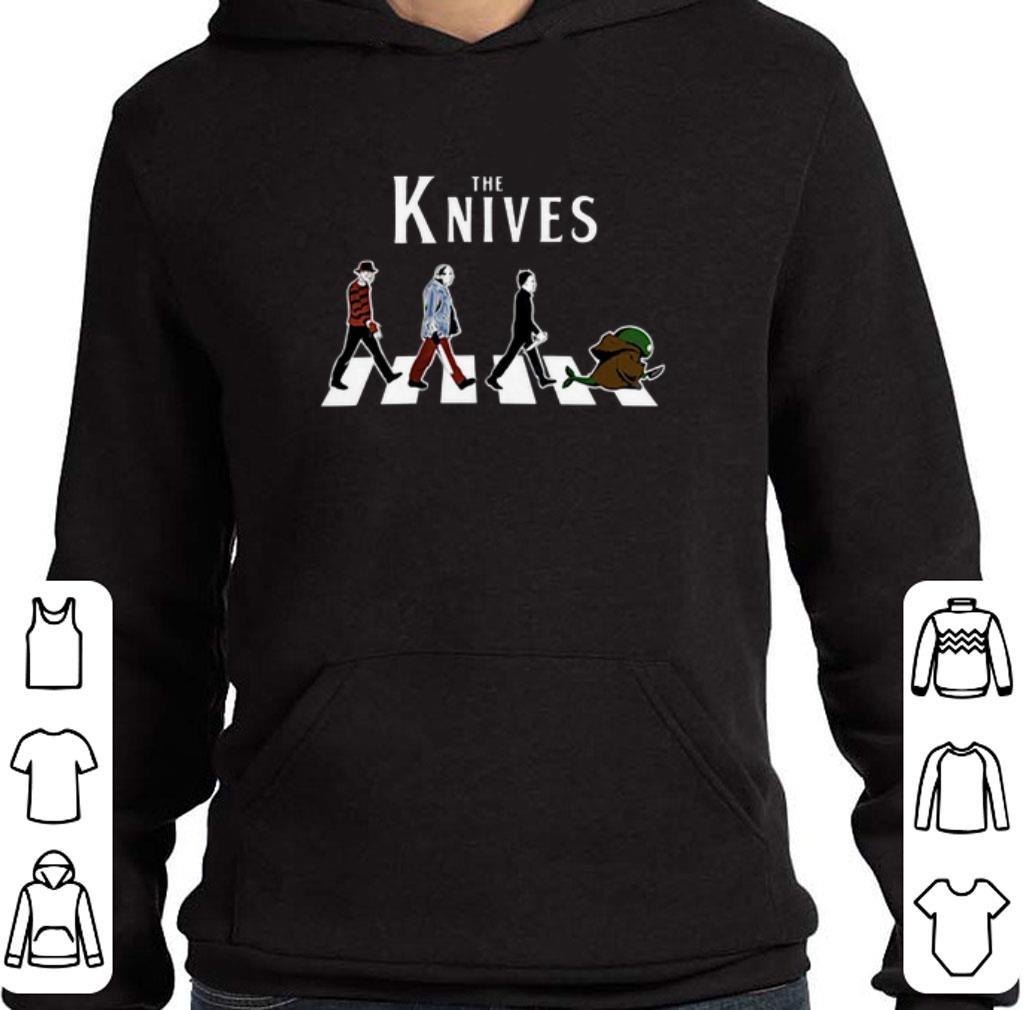 Nice The Knives Horror characters Walking Abbey Road shirt