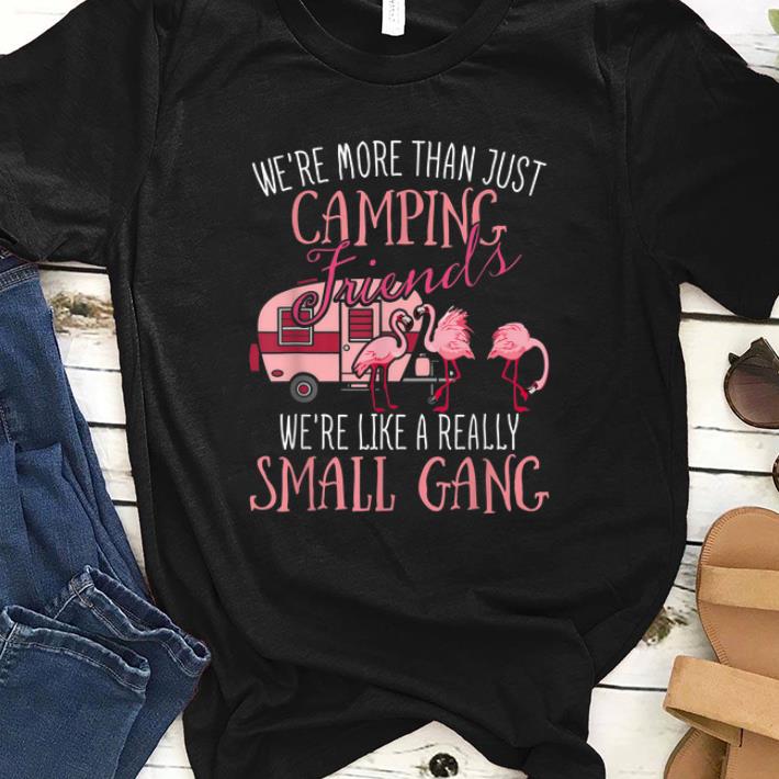 Nice We're More Than Just Camping Friends We're Like A Small Gang shirt