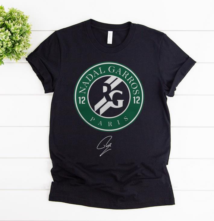 Official 12 Rafa Garros 12 Paris Rafael Nadal Signature shirt