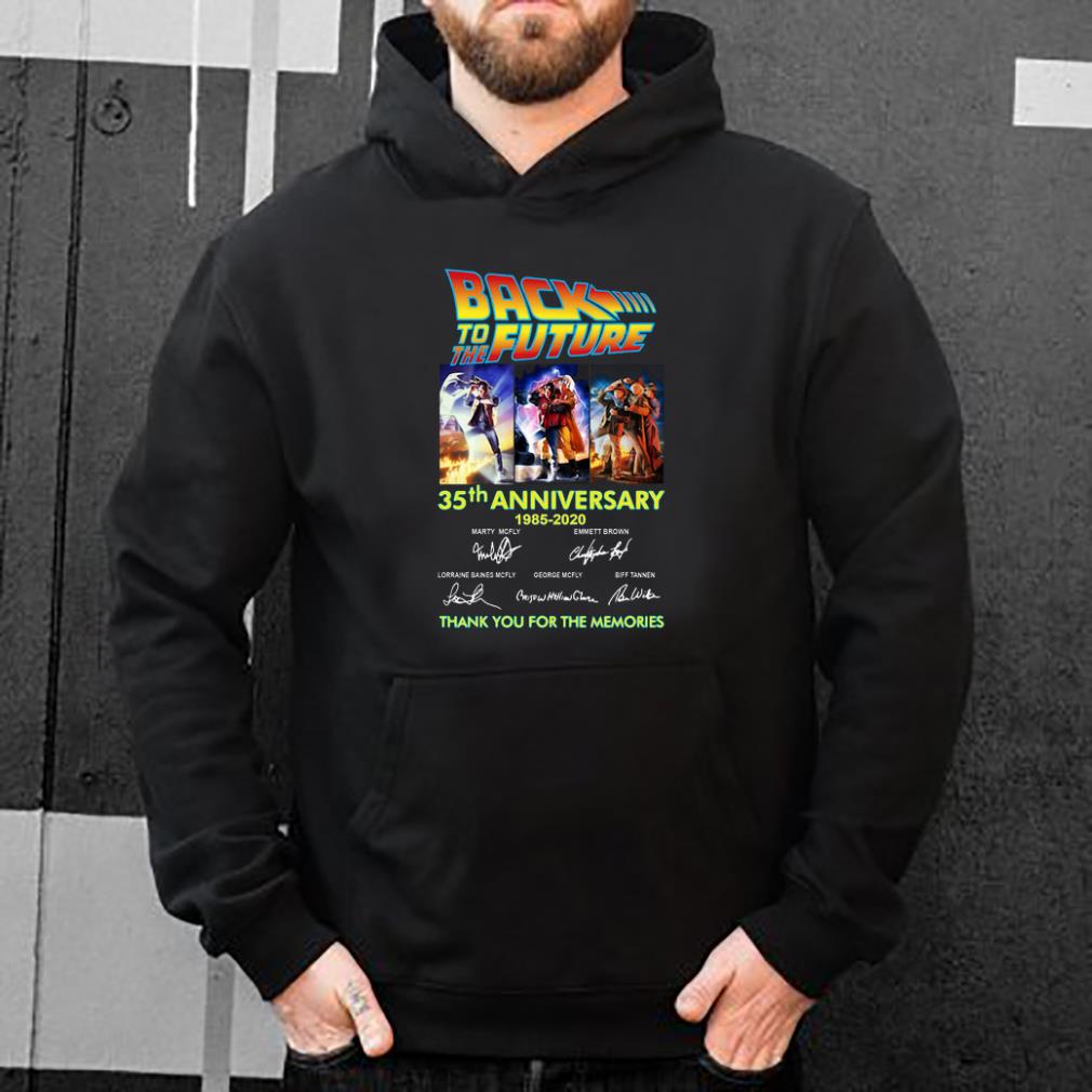 Official 35th Anniversary Back To The Future 1985-2020 Signatures shirt