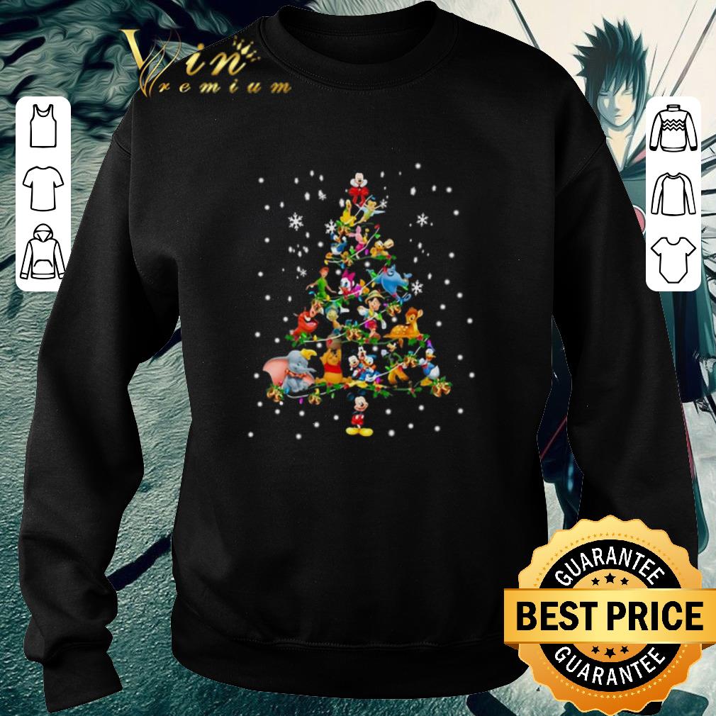 Official Disney cartoon characters Christmas Trees shirt 5 Official Disney cartoon characters Christmas Trees shirt