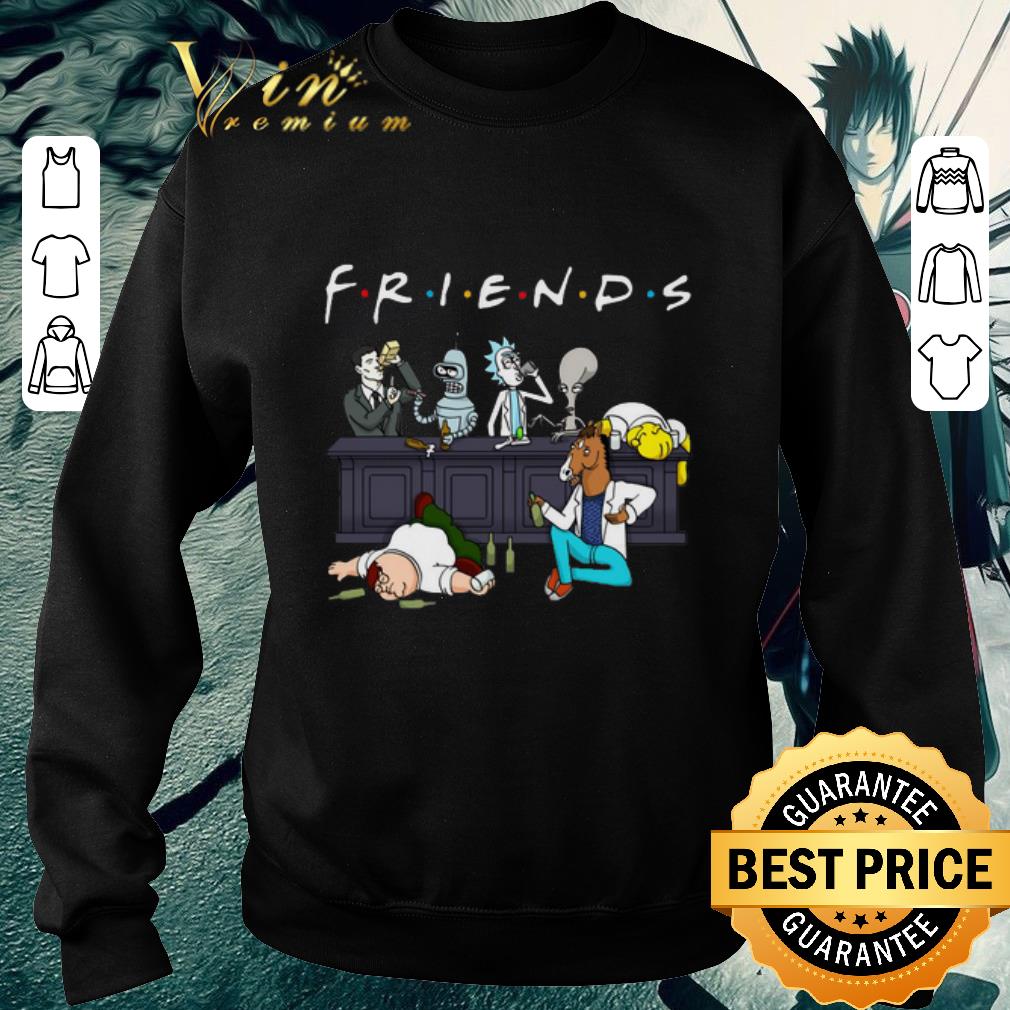 Official Friends Sterling Archer Bender Rick Roger Homer Simpson Bojack Horseman Peter Griffin shirt