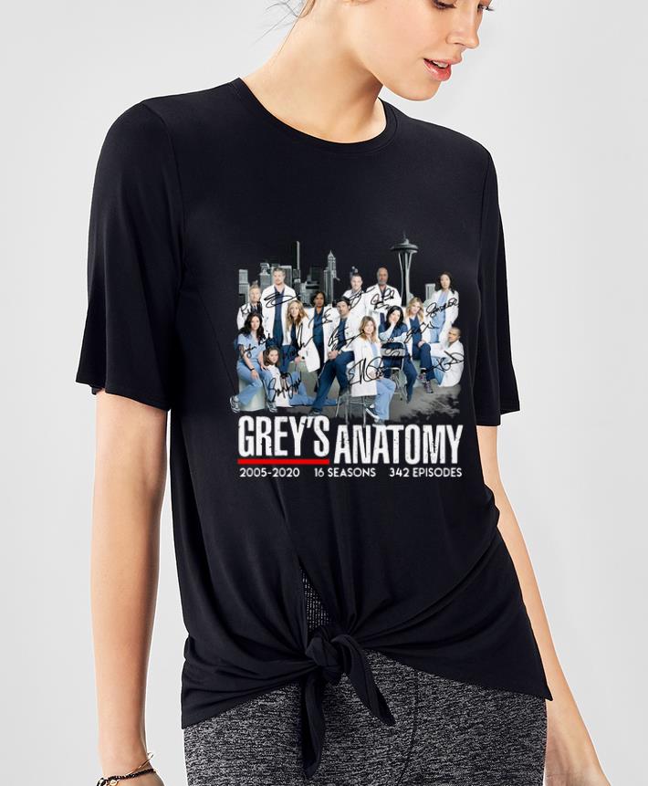 Official Grey's Anatomy 2005-2020 16 Seasons 342 Episodes Signatures shirt