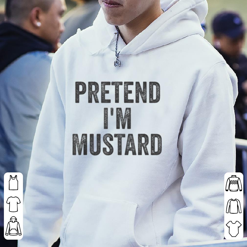 Official Lazy Halloween Costume Gift Pretend I'm Mustard shirt