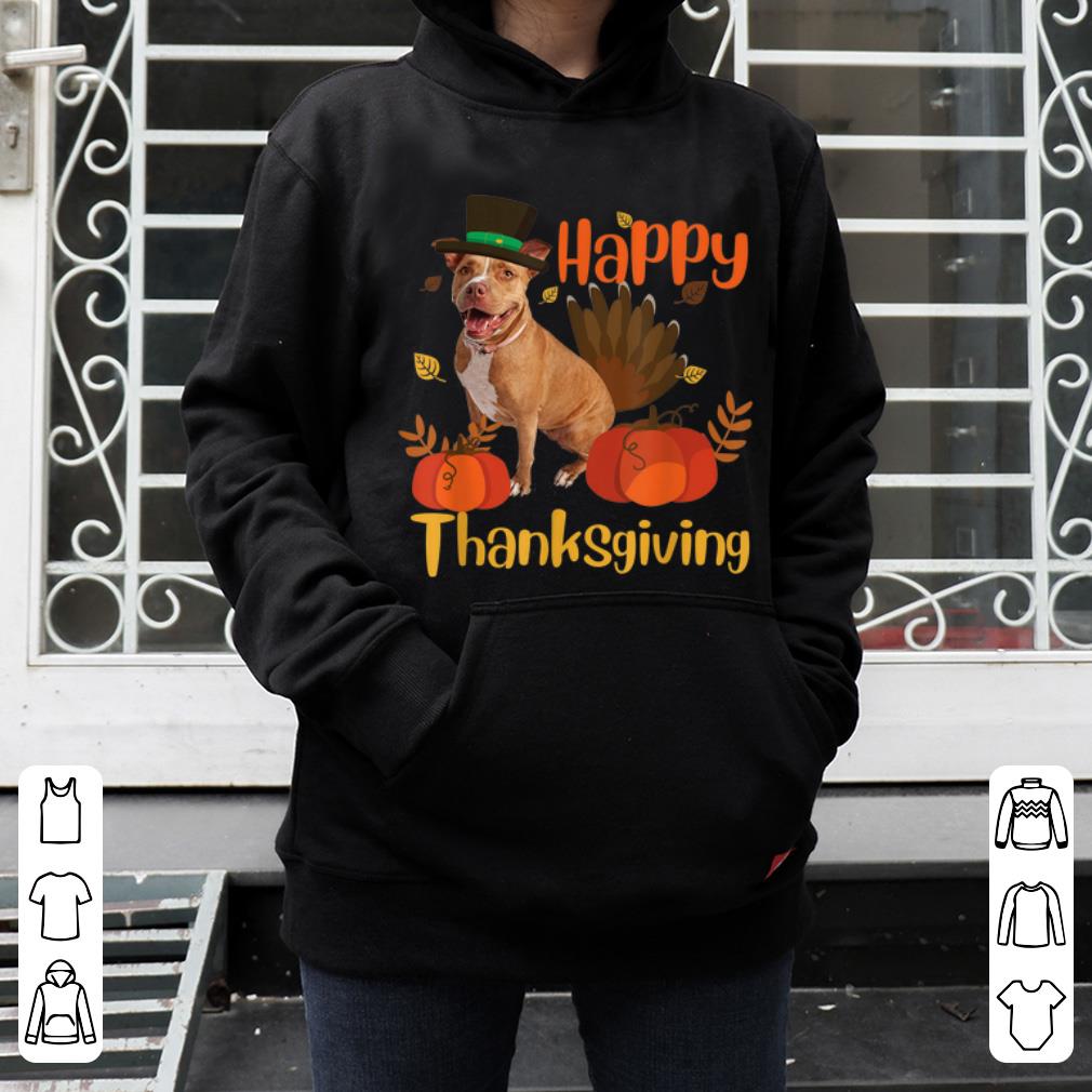 Official Pit Bull Turkey Funny Thanksgiving Dogs shirt