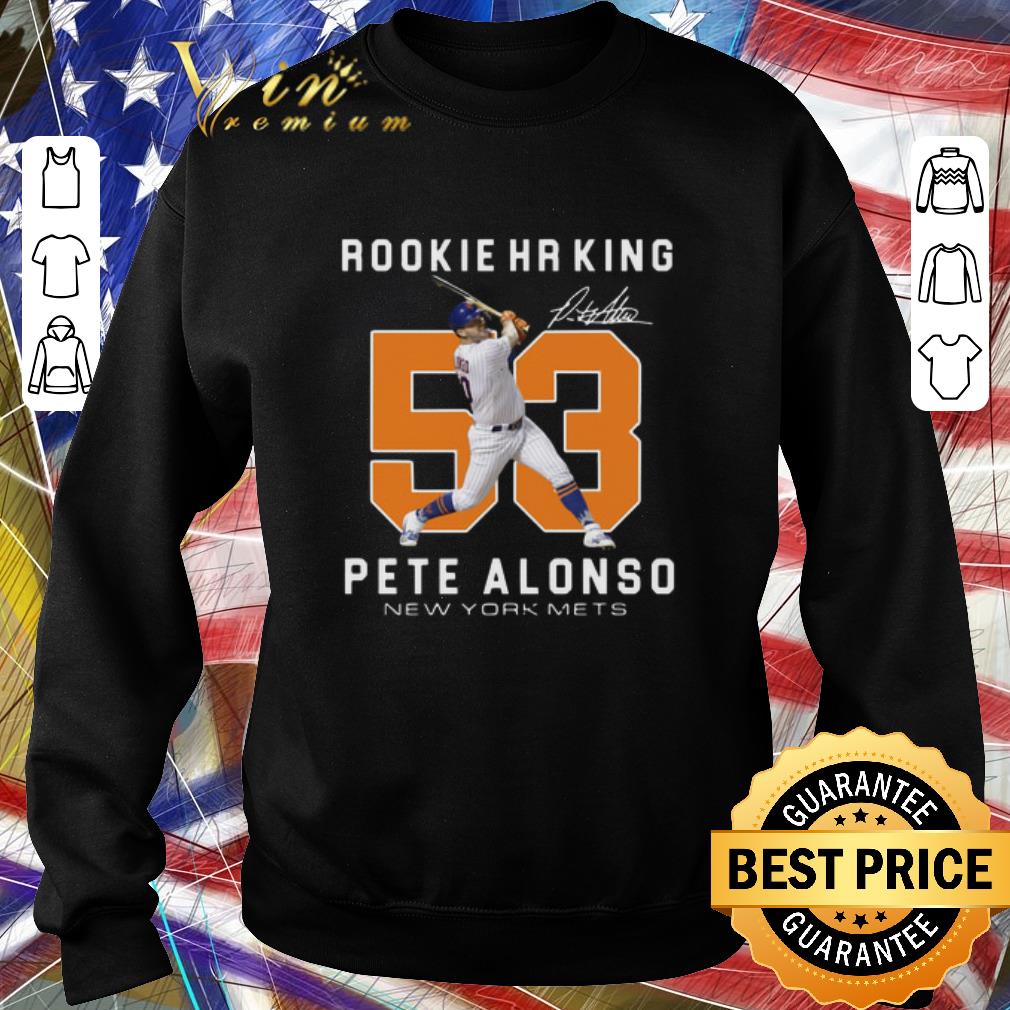 Official Rookie HR King 53 Pete Alonso New York Mets Signature shirt