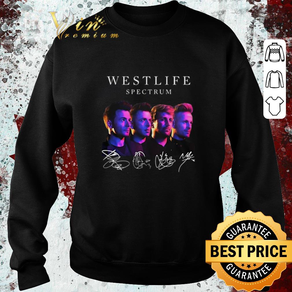 Official Westlife Spectrum Artists Smooth signatures shirt