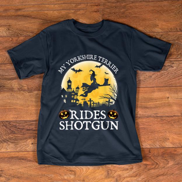 Original Belgian Yorkshire Terrier Rides Shotgun Halloween Gift shirt