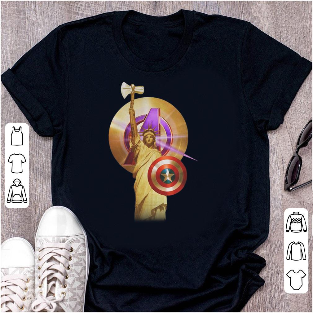 Original Captain America Marvel Avenger Statue Of Liberty shirt