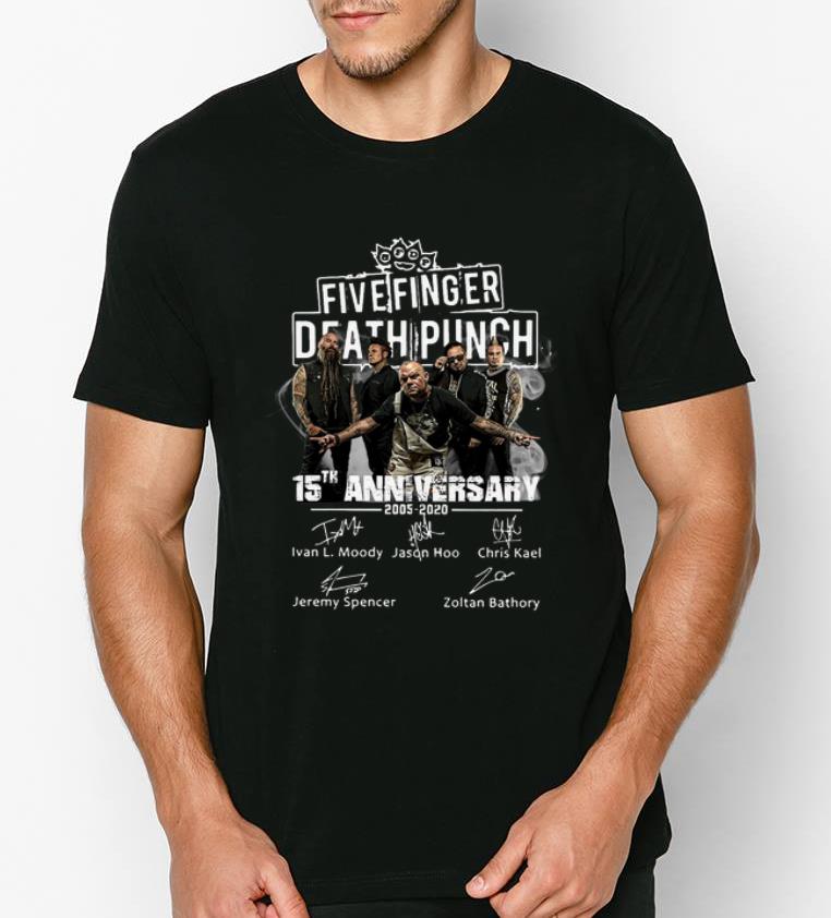 Original Five Finger Death Punch 15th Anniversary 2005 2020 Signatures shirt
