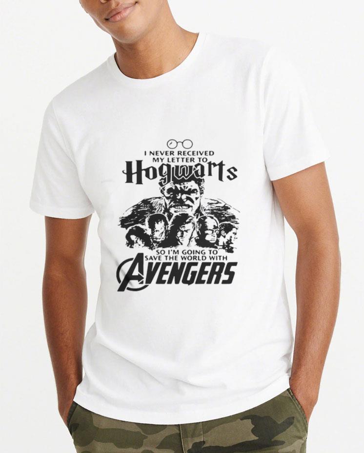 Original Harry Potter I Never Received My Letter To Hogwarts So I'm Going To Save The World With Avengers shirt