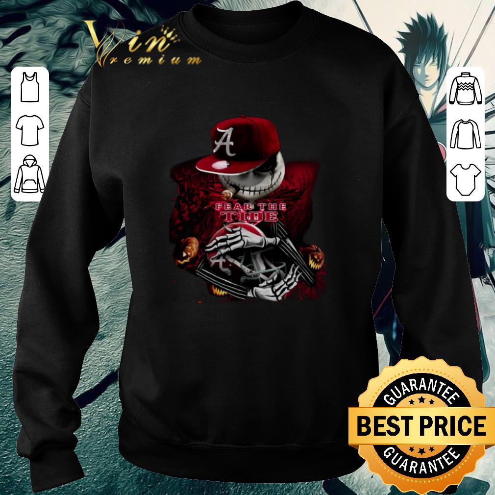 Original Jack Skellington Fear the Tide Alabama Crimson Tide shirt
