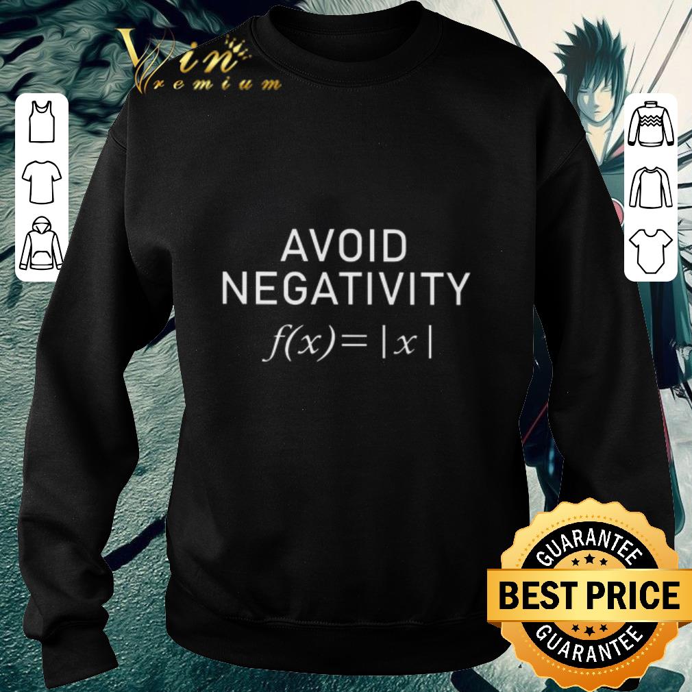 Original Math Equation Avoid Negativity shirt