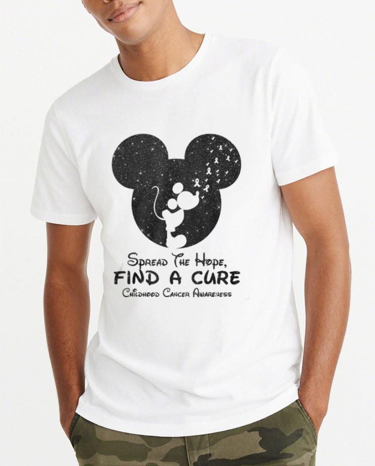 Original Mickey Spread The Hope Find A Cure Childhood Cancer Awareness shirt