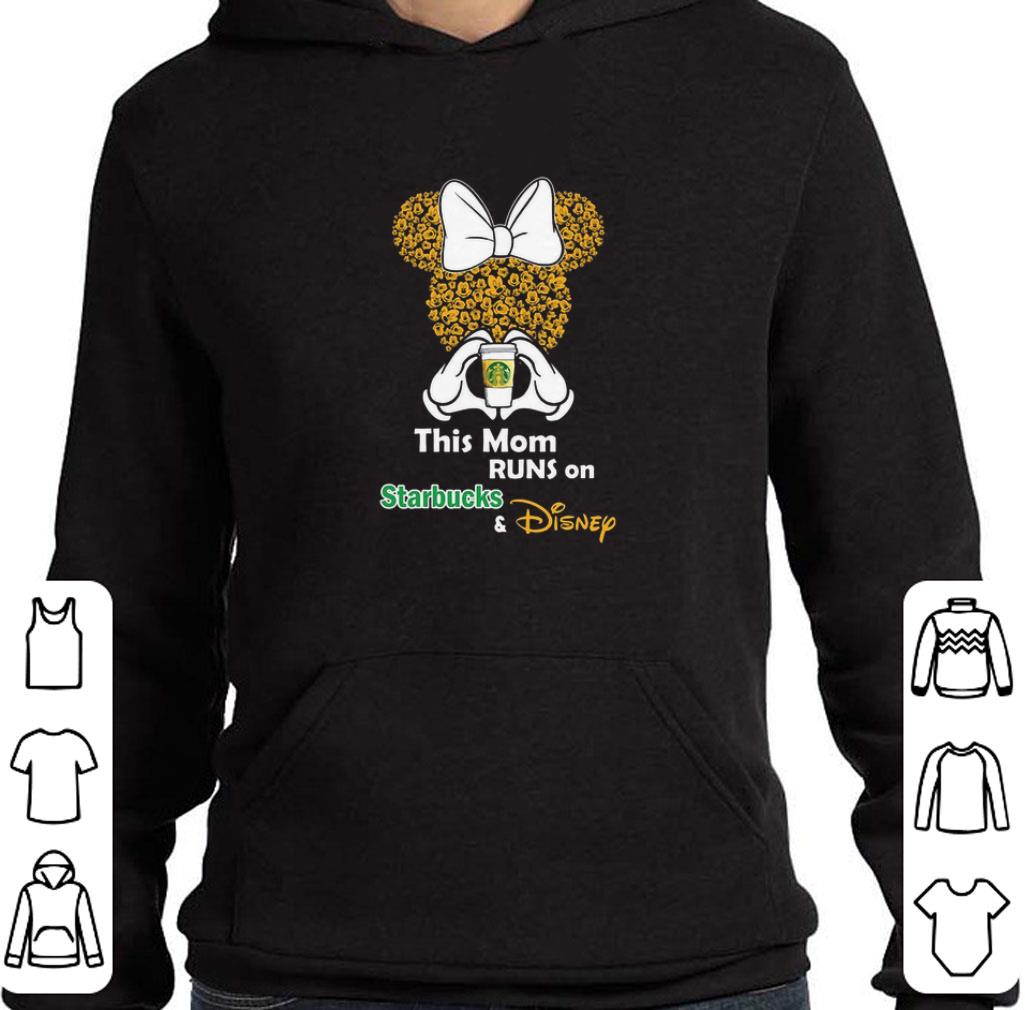 Original Minnie Mouse this mom runs on Starbucks & Disney shirt