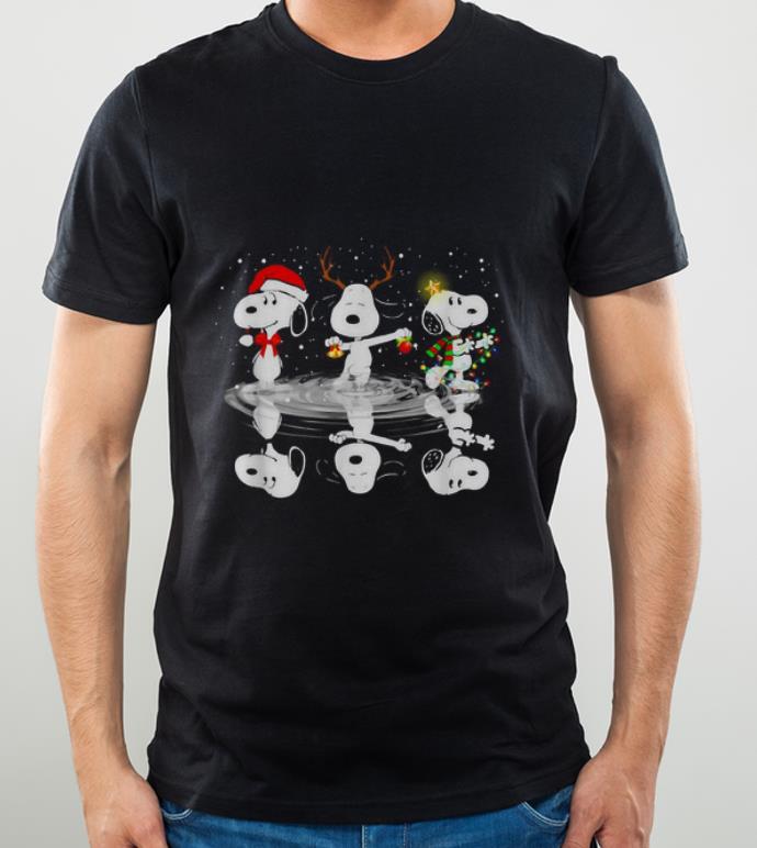 Original Peanuts Snoopy Water Reflection Mirror Christmas shirt