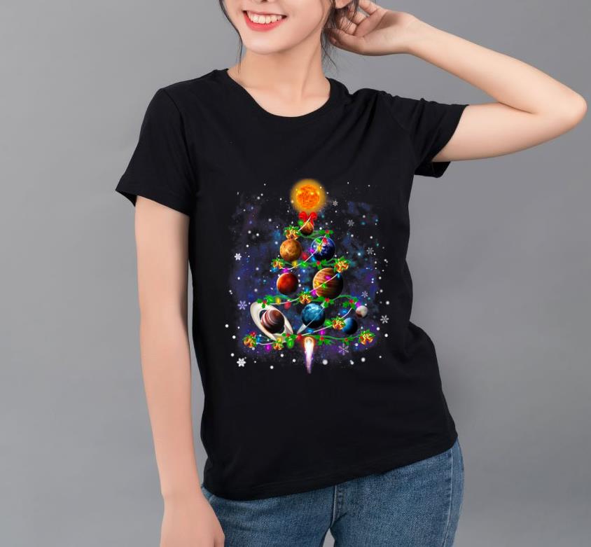 Original Solar System Planets Christmas Tree shirt
