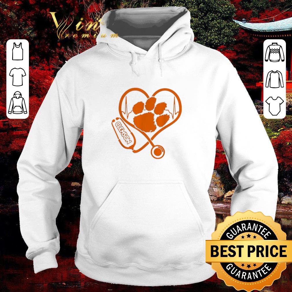 Original Stethoscope love Clemson Tigers shirt
