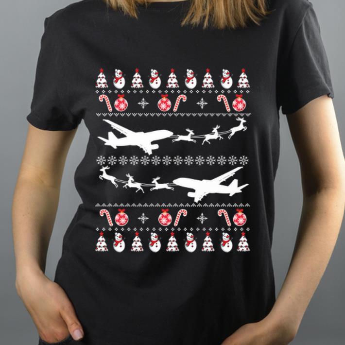 Premium Airplane Ugly Christmas shirt