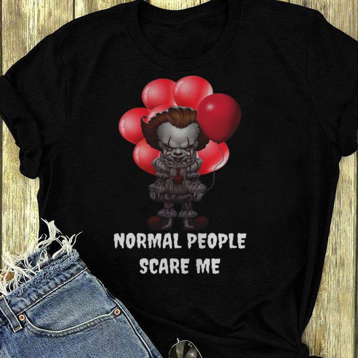 Premium Pennywise Normal People Scare Me Halloween shirt