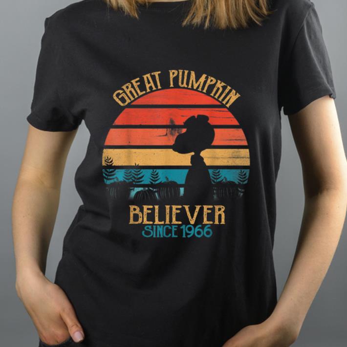 Premium Vintage Great Pumpkin Believer Since 1966 Pumpkin Halloween shirt