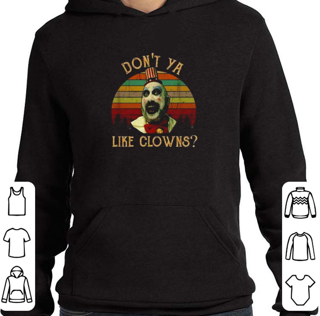 Pretty Captain Spaulding Don't ya like Clowns vintage sunset shirt
