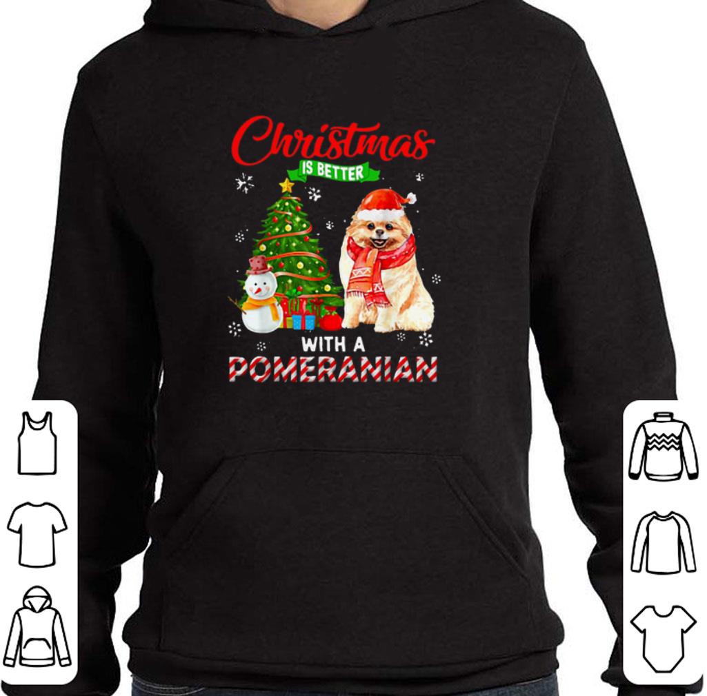 Pretty Christmas is better with a Pomeranian shirt