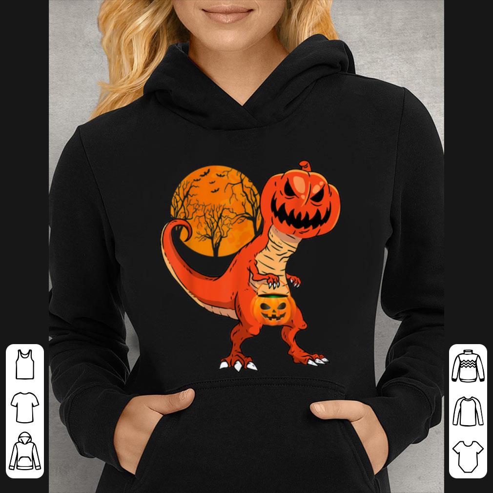 Pretty Halloween Dinosaur Pumpkin Head Costume Gift For Boys shirt