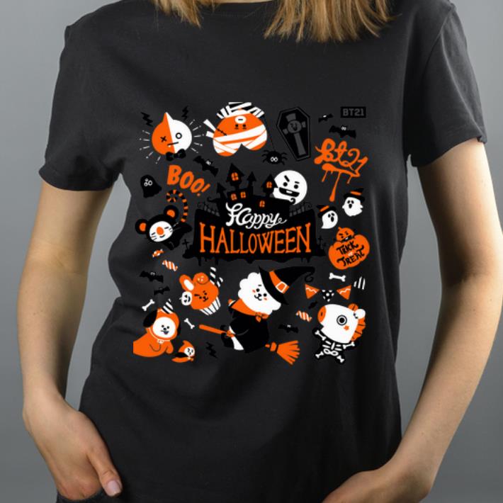 Pretty Happy Halloween Trick Or Treat BT21 shirt